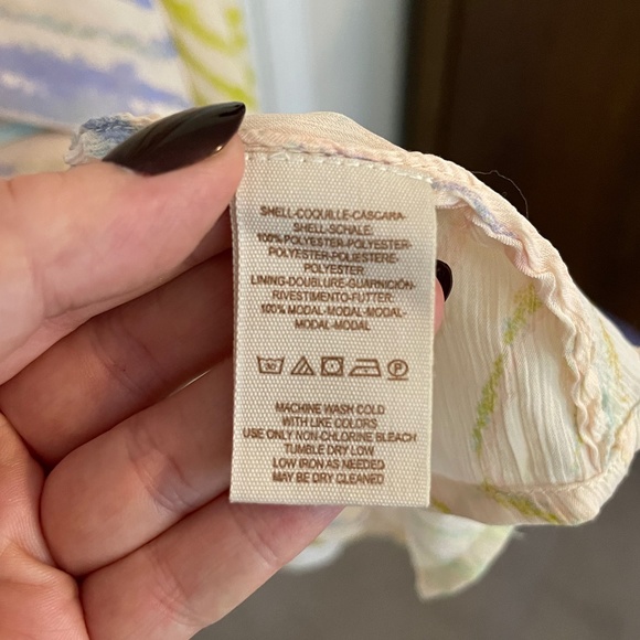 Free People True To You Maxi Skirt Sheer Striped High Waist L - Picture 8 of 15